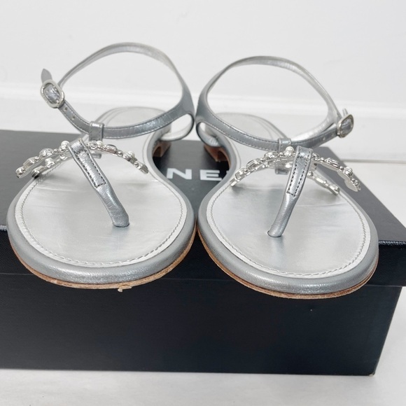 Chanel Interlocking CC Logo Sandals - Picture 4 of 6